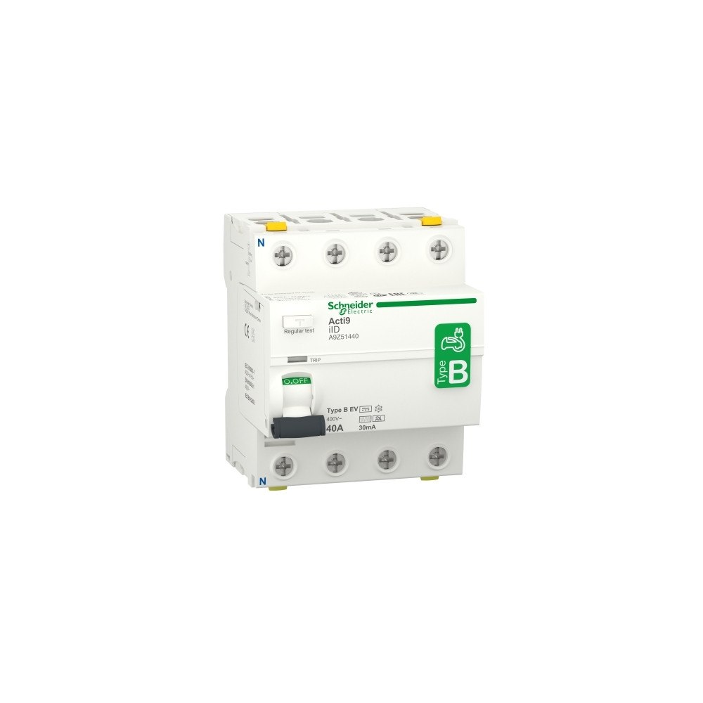 SCHNEIDER ELECTRIC Schneider Schreibgeräte A9Z51440, Jordfelsbrytare, Typ B, IP...