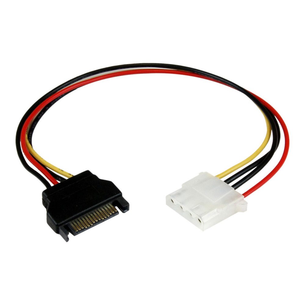 StarTech.com StarTech.com 30 cm SATA till LP4-strömkabeladapter - F/M - strömadapter - 4 pin intern effekt till SATA-ström - 30.48 cm