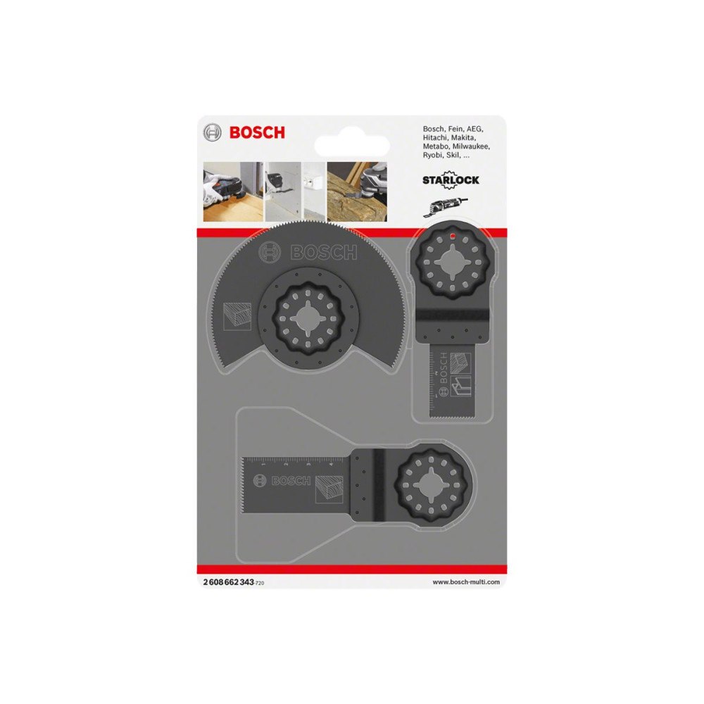 Bosch Group Bosch plunge cut and segment saw blade set - för trä, metall - 3 delar