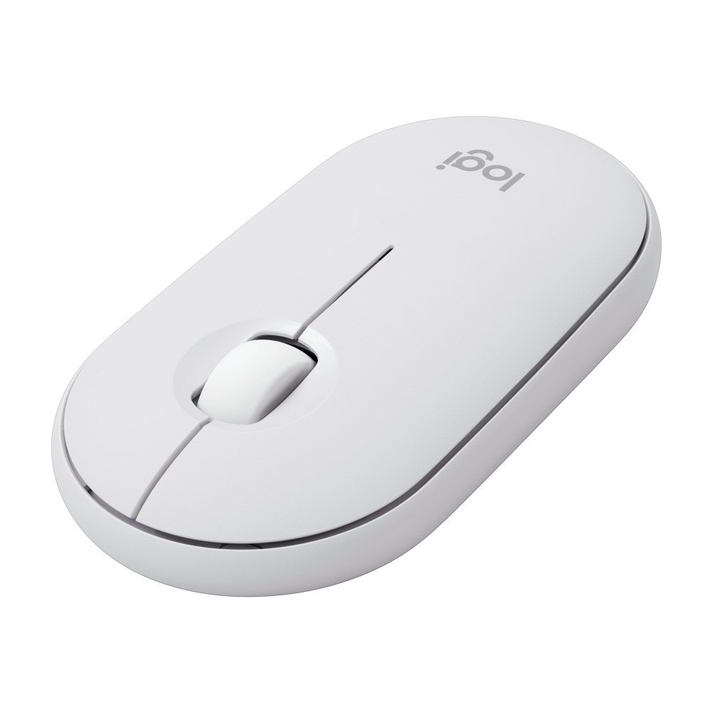 Logitech Logitech Pebble Mouse 2 M350s - mus - Bluetooth 5.2 LE - tonal white