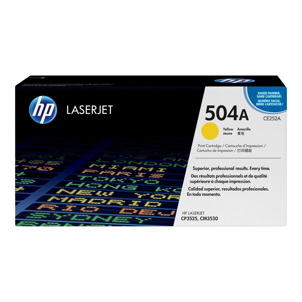HP HP 504A - gul - original - LaserJet - tonerkassett (CE252A)