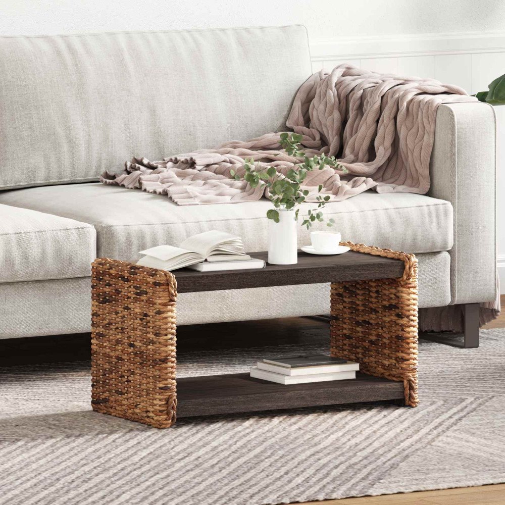 vidaXL Sidobord Naturfärg 44.5 x 45 x 45 cm Massivt mahognyträ