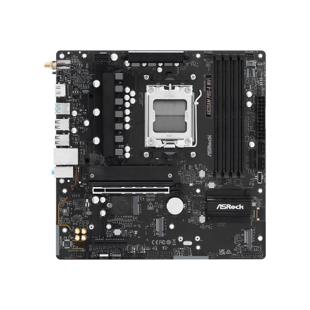 ASRock ASRock A620AM Pro-A WiFi - moderkort - micro ATX - Socket AM5 - AMD A620A