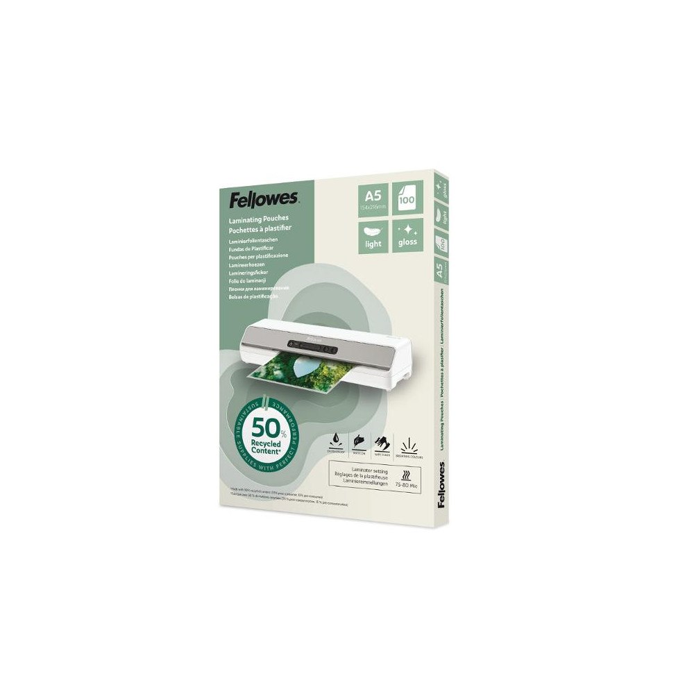 FELLOWES Laminat FELLOWES A5 Light 100/fp