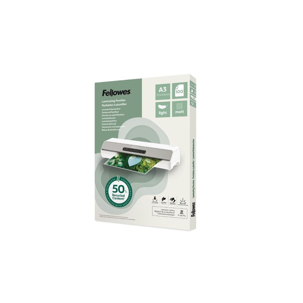 FELLOWES Laminat FELLOWES A3 Light Matt 100/fp