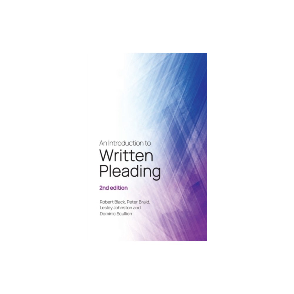 Edinburgh university press An Introduction to Written Pleading (häftad, eng)