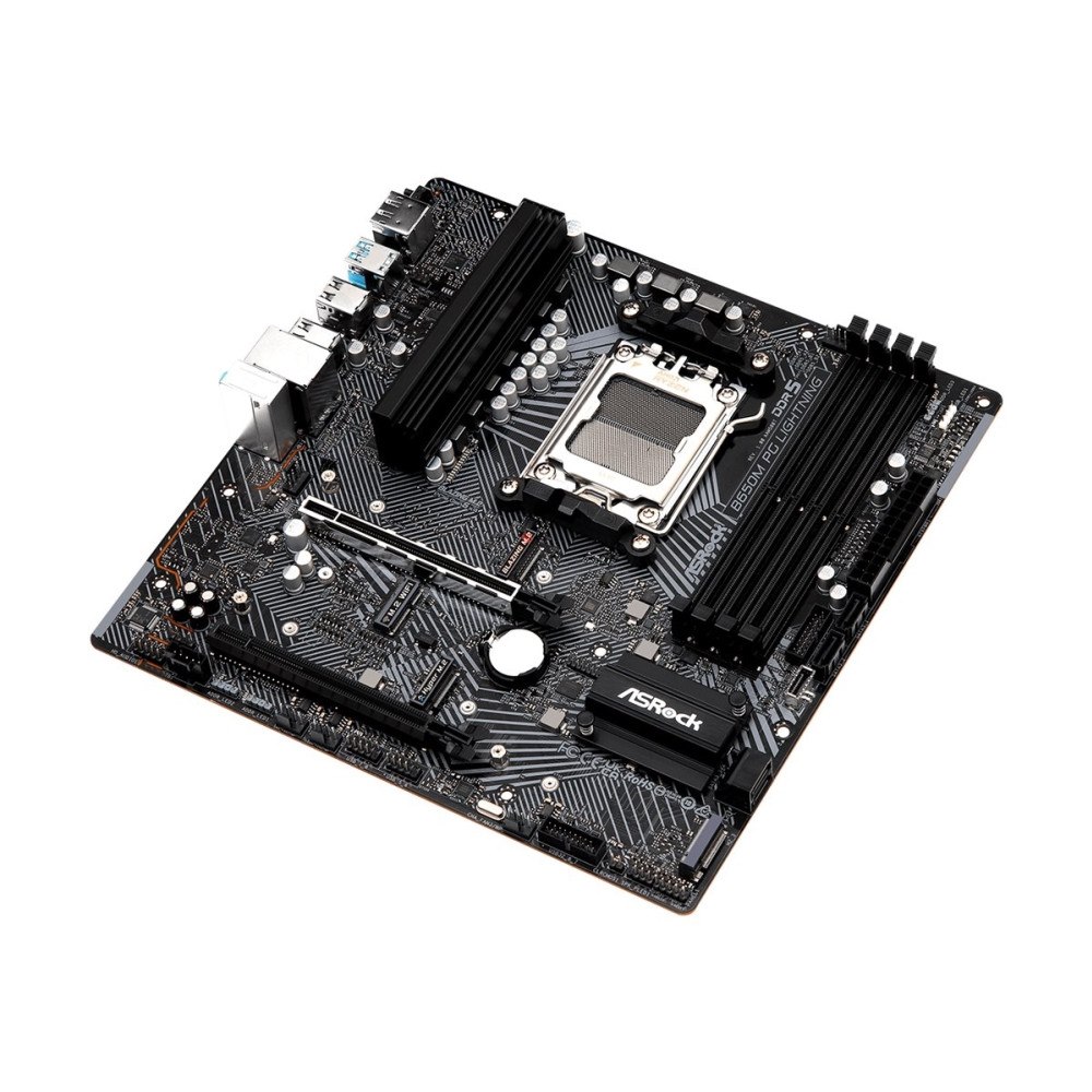 ASRock ASRock B650M PG Lightning - moderkort - micro ATX - Socket AM5 - AMD B650