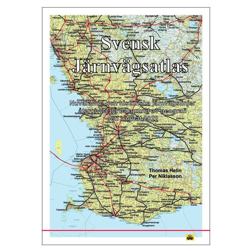 Helin Niklason Svensk järnvägsatlas (inbunden)