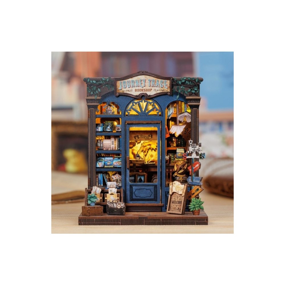 Cutebee Miniature Book Nook: Journey Trace Bookshop