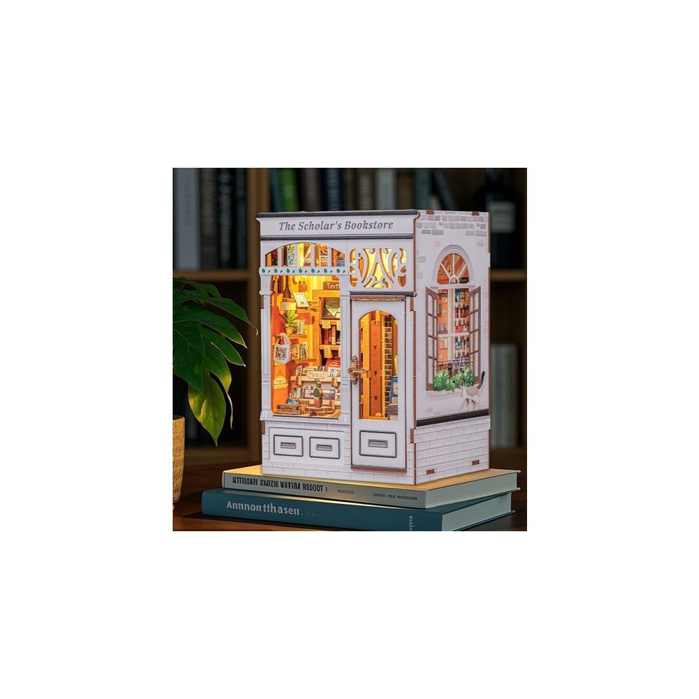 Cutebee Miniature Book Nook: The Scholar's Bookstore