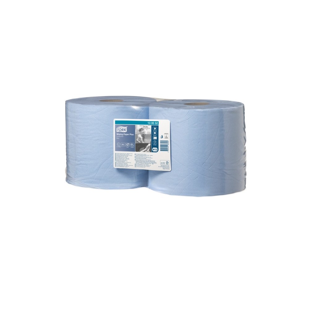 TORK Aftørringsklud, Tork W1/W2 Plus, 130052, absorberende, 2-lag...