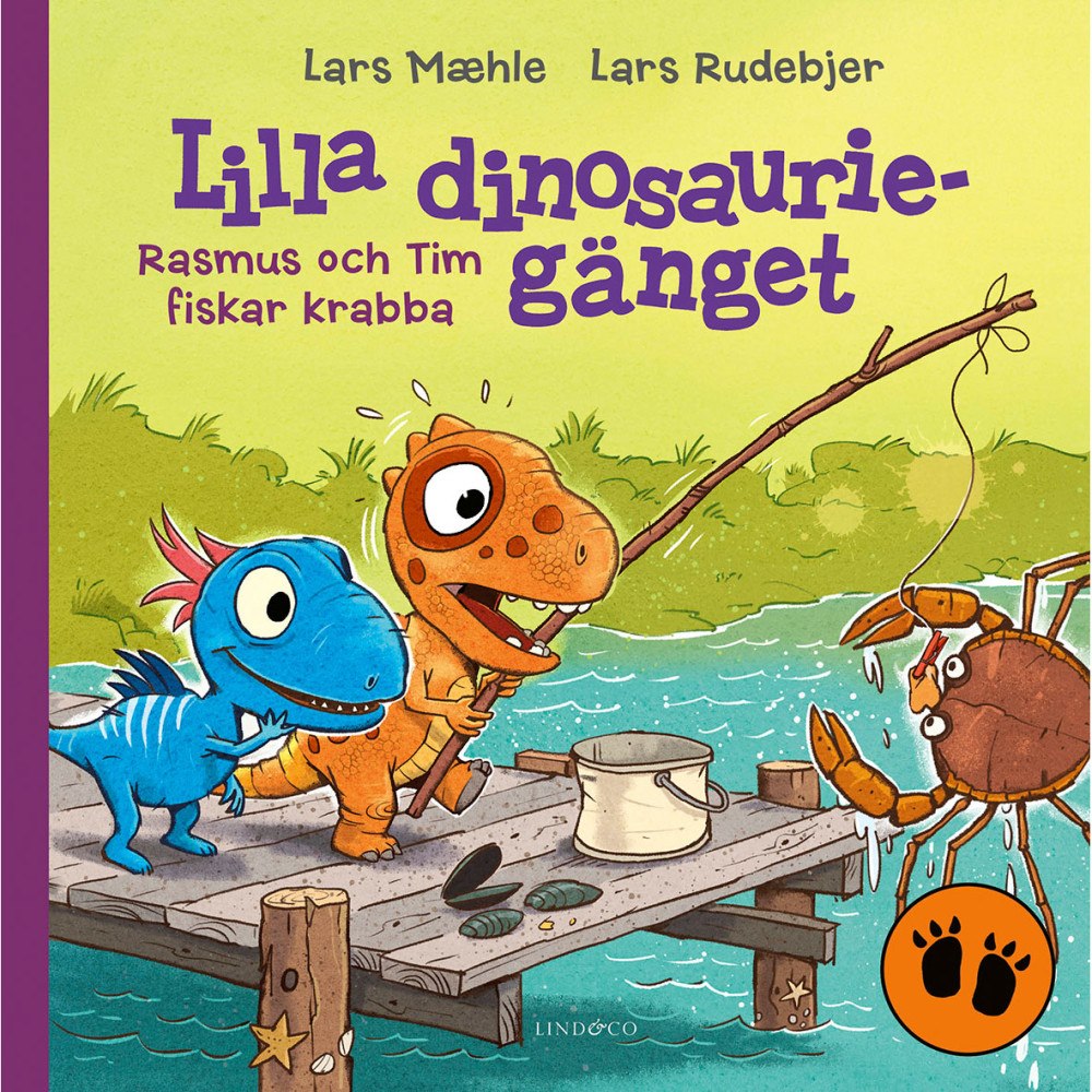 Lind & Co Lilla dinosauriegänget. Rasmus och Tim fiskar krabba