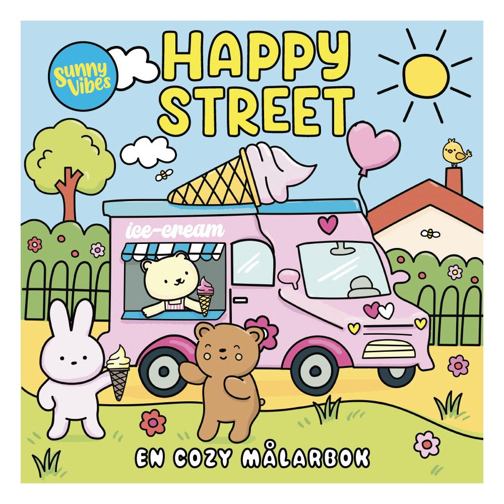 Tukan Förlag Målarbok : Cozy Happy Street