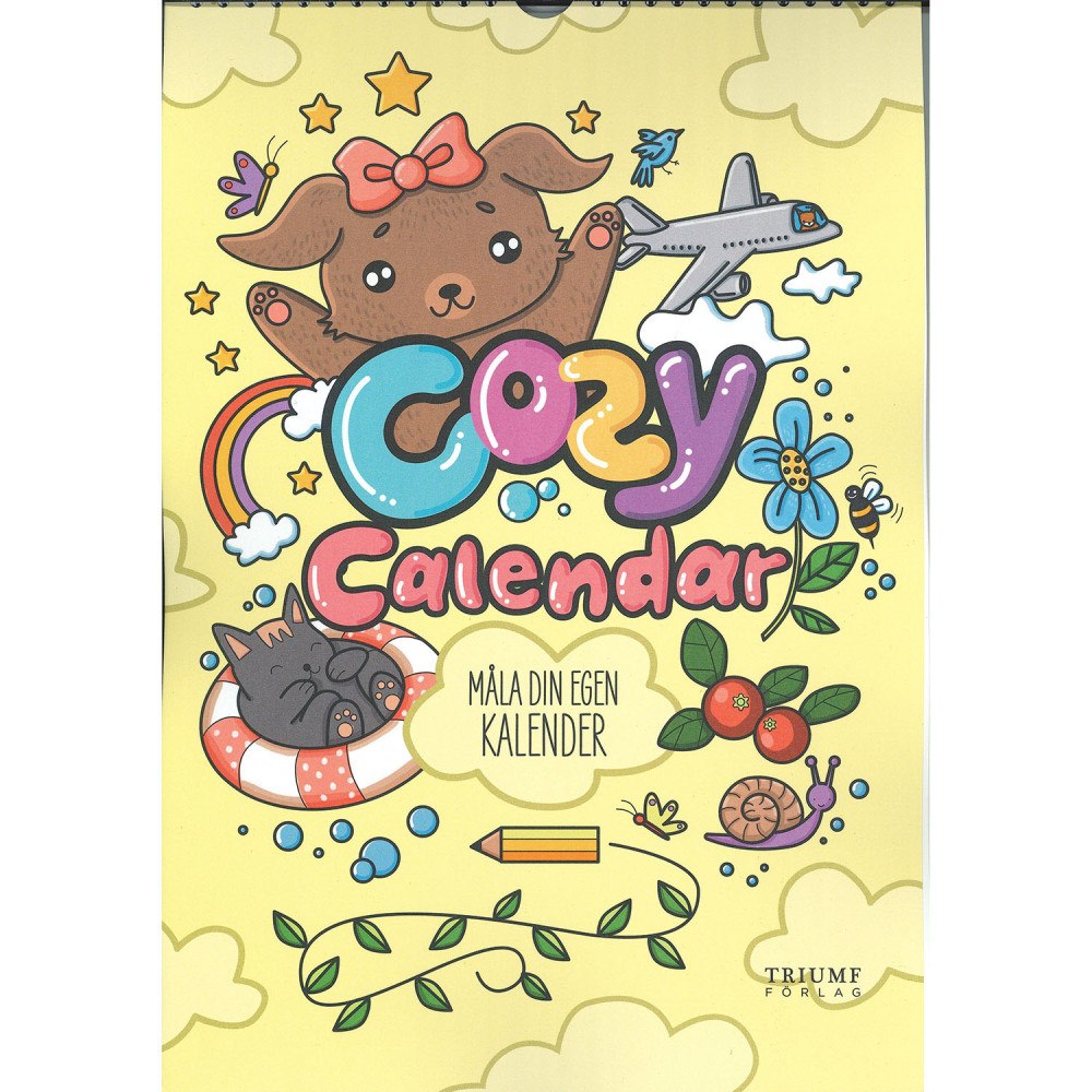 Triumf förlag Målarbok : Cozy Måla din egen kalender