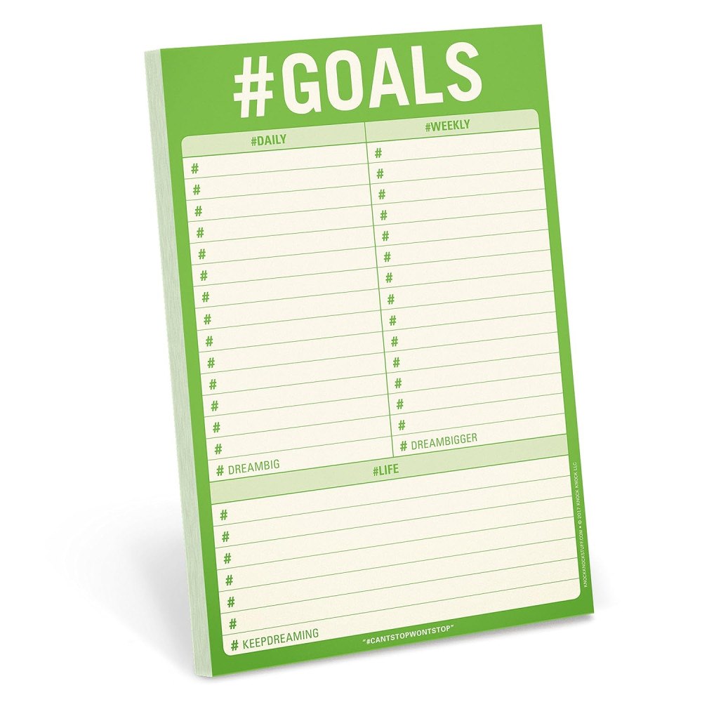 Abrams & Chronicle Books Knock knock #goals pad (inbunden, eng)