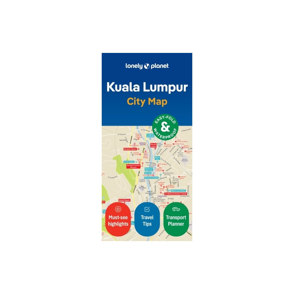 Lonely Planet Lonely Planet Kuala Lumpur City Map (bok, eng)