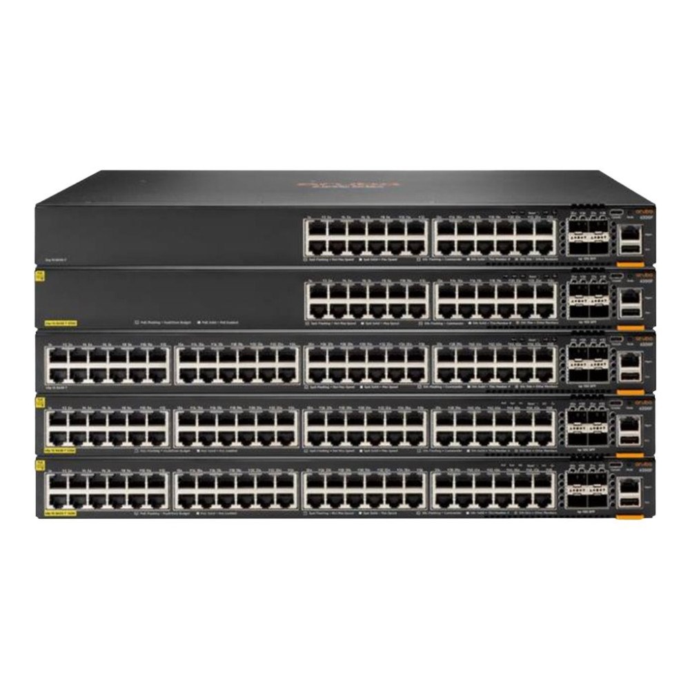 Hewlett Packard Enterprise HPE Aruba 6200M 24G Class4 PoE 4SFP+ - switch - 24 portar - Administrerad - rackmonterbar