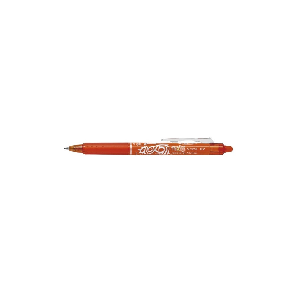 Pilot Pen Rollerpen, Pilot FriXion Clicker RT, 0,7 mm, orange, pakke a...