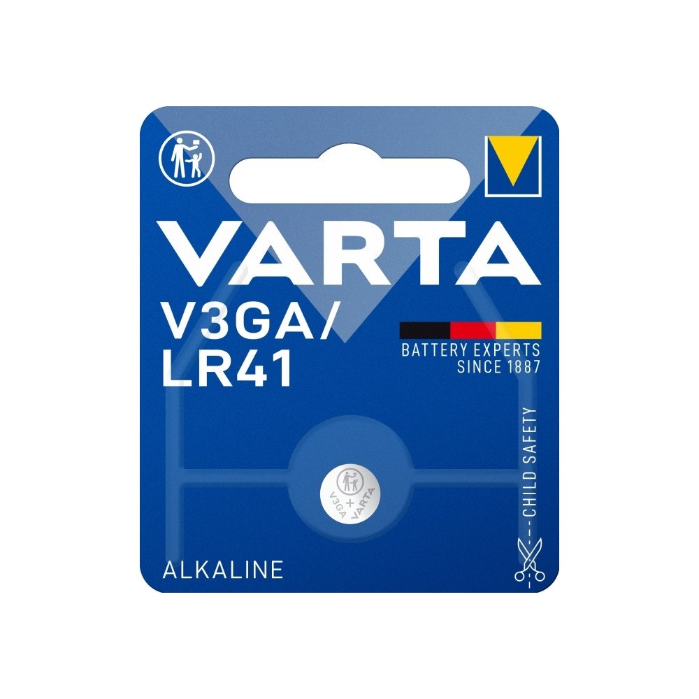 Varta Varta 24261 101 401, Engångsbatteri, LR41, Alkalisk, 1,5 V,...