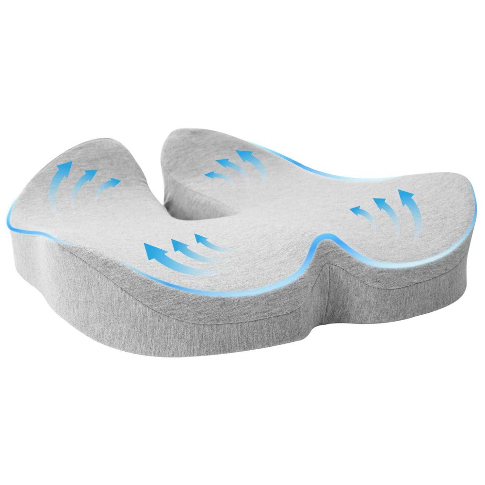 vidaXL Kudde med kudde Ljusgrå 50 x 43 x 10 cm Bomull