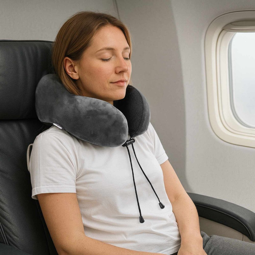 vidaXL Kudde med kudde Justerbar Grå 28 x 25 x 14 cm Sammet