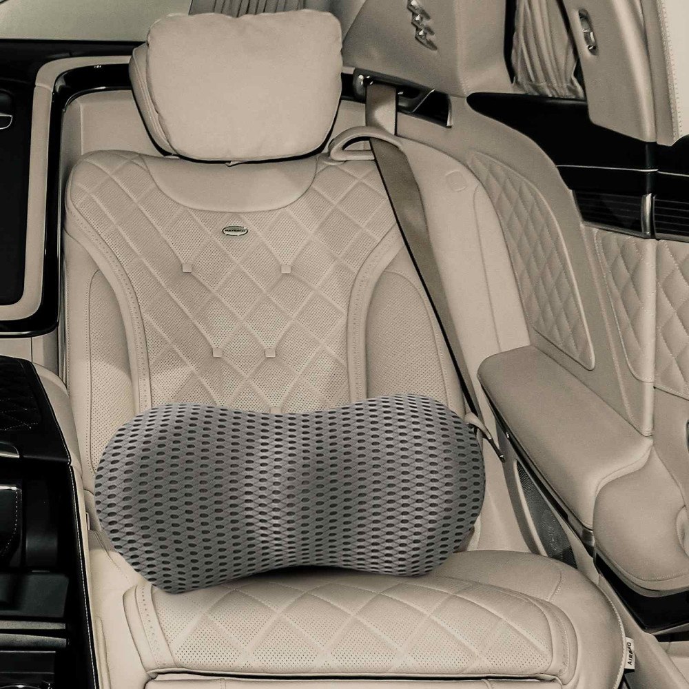 vidaXL Kudde med kudde Grå 47 x 24 x 13 cm 4D Mesh