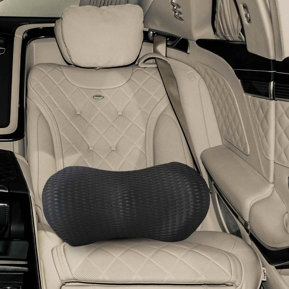 vidaXL Kudde med kudde Svart 47 x 24 x 13 cm 4D Mesh