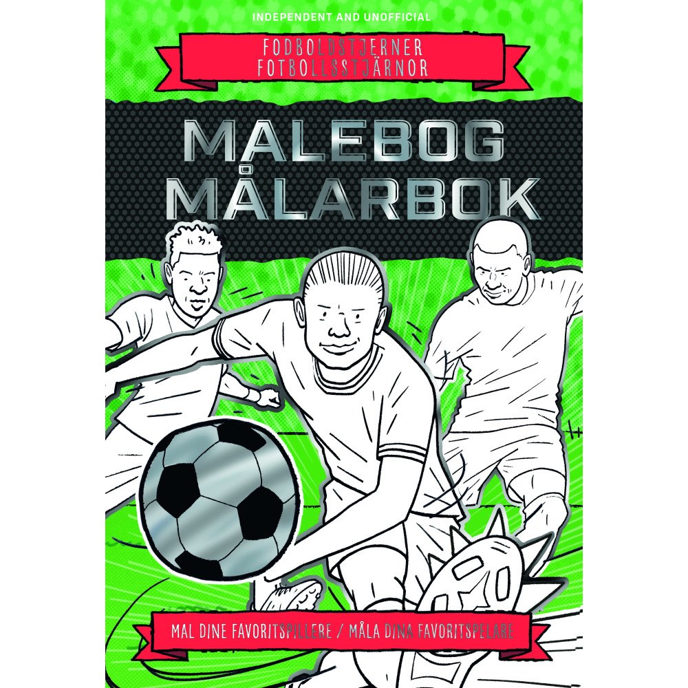 Karrusel Forlag Cargo Int Aps Football Superstars Deluxe målarbok (häftad)