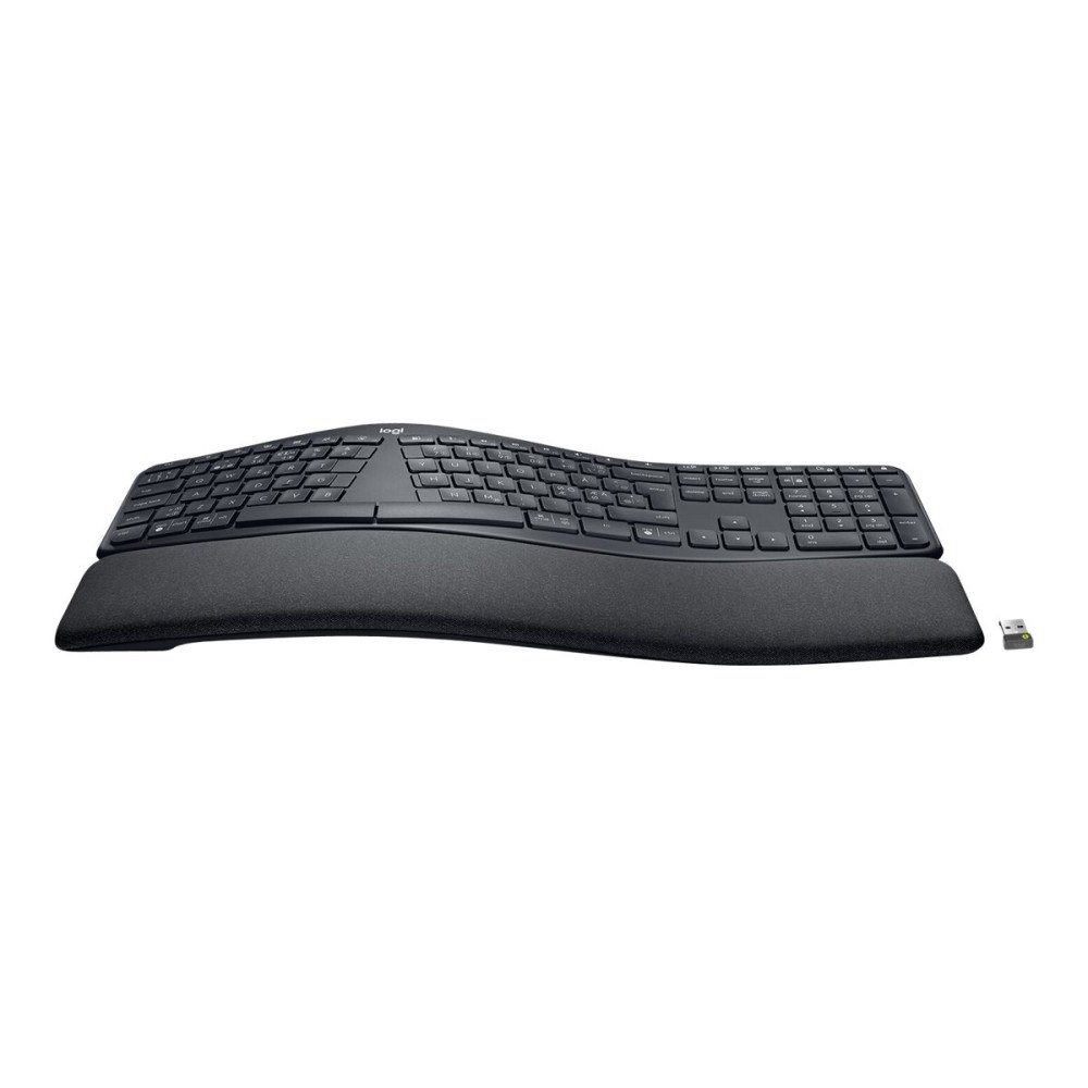 Logitech Logitech Ergo Series ERGO K860 for Business - tangentbord full size - QWERTY - hela norden - grafit Inmatningsenhet