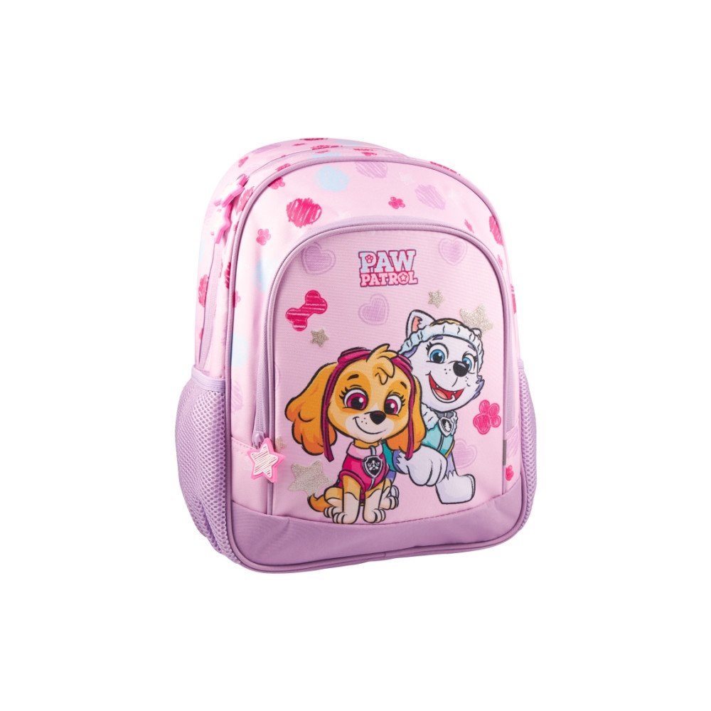 Euromic PAW PATROL GIRLS, Ryggsäck med 1 nätficka på sidan, 300D pol...