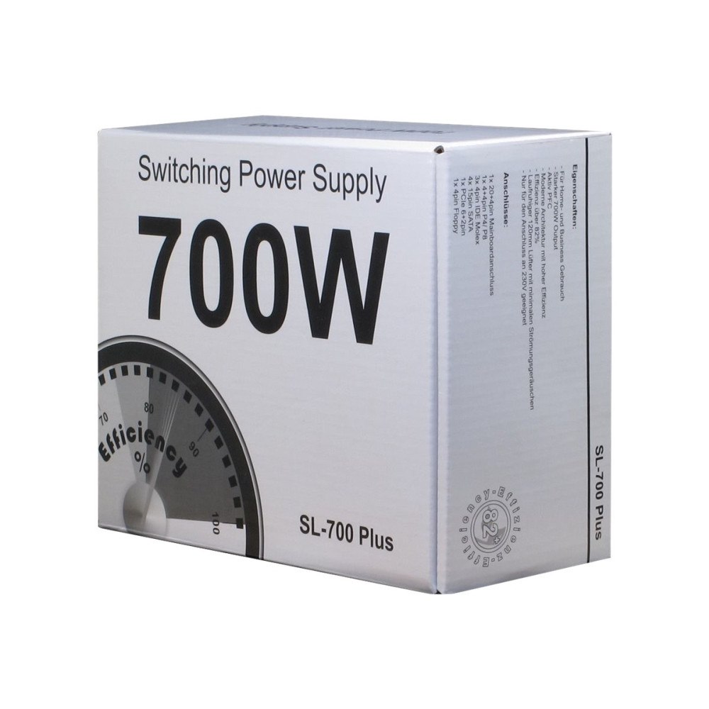 Inter-Tech Elektronik Handels Inter-Tech SL-700 Plus - nätaggregat - 700 Watt