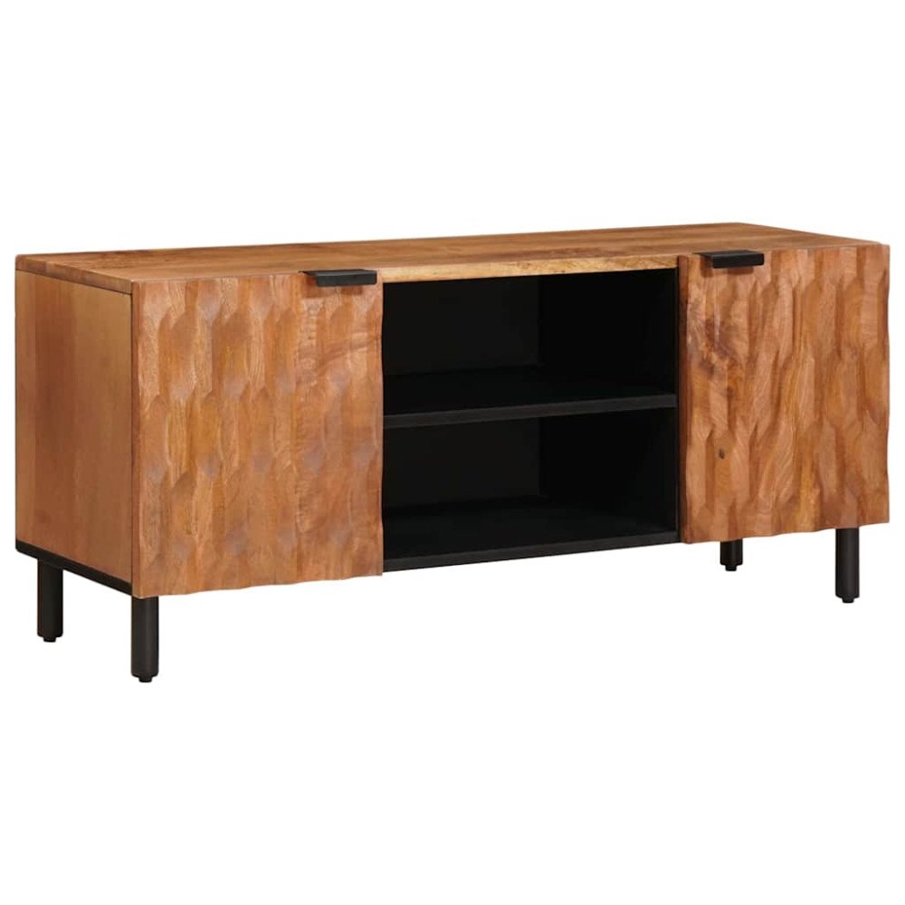 vidaXL TV-skåp Acacia Brun Finish 105 x 33 x 46 cm Massivt mangoträ