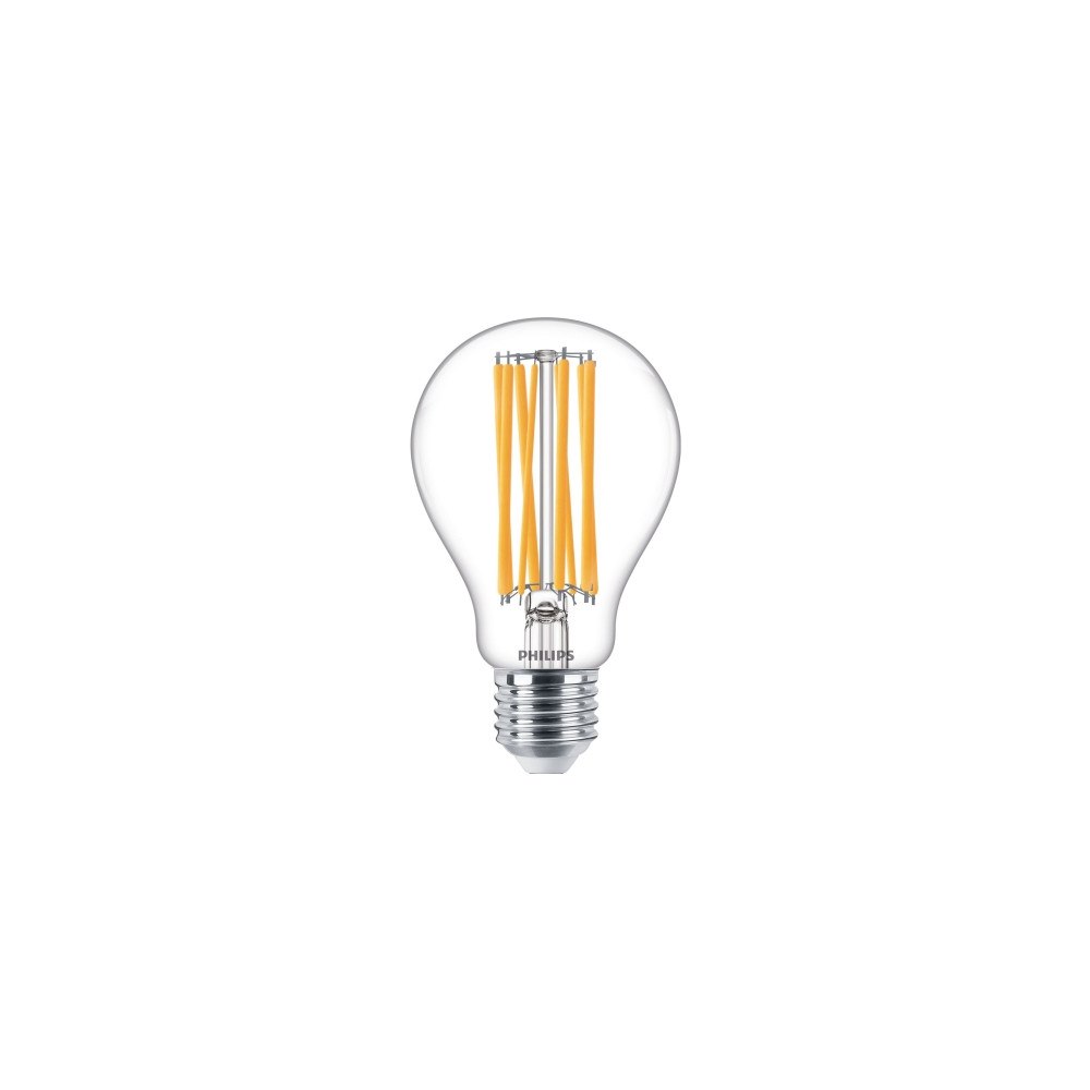 Philips Philips LED Classic - LED-glödlampa med filament - form: A67 - klar finish - E27 - 17 W - varmt vitt ljus - 2700 K