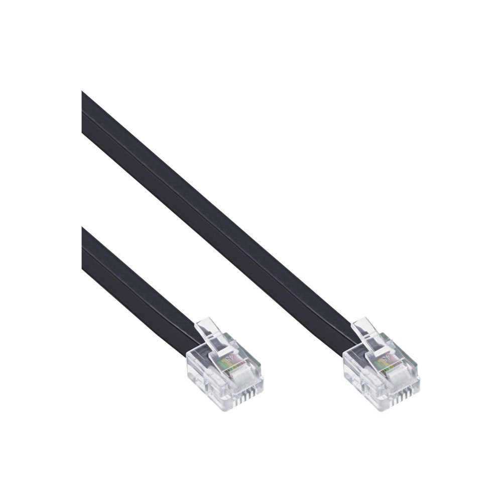 Inline InLine telefonkabel - 50 cm - svart