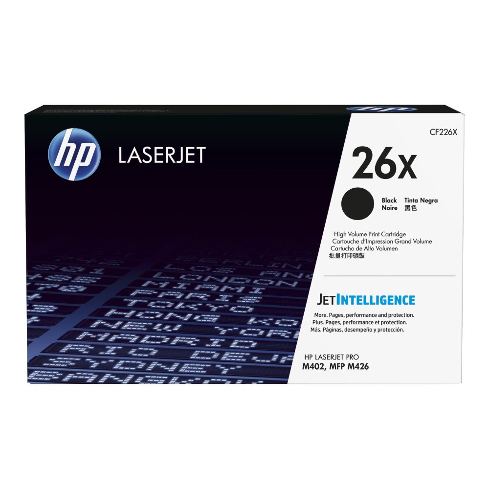 HP HP 26X - Lång livslängd - svart - original - LaserJet - tonerkassett (CF226X)