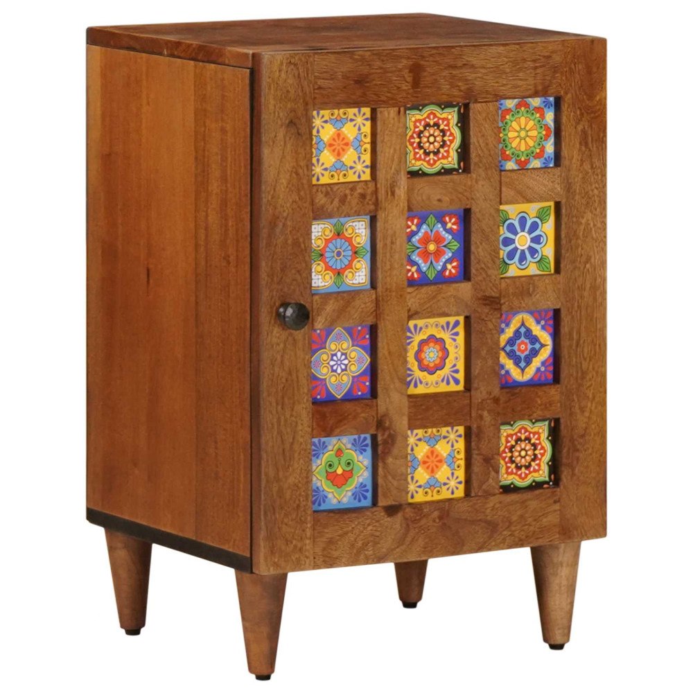 vidaXL Badrumsskåp med lagring med dörr Valnöt 38 x 33 x 58 cm