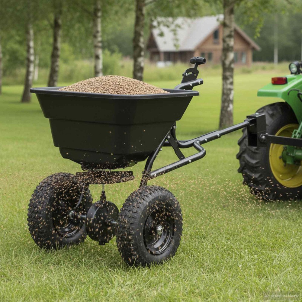 vidaXL Spridare Svart 53 x 108 x 74 cm PVC och stål