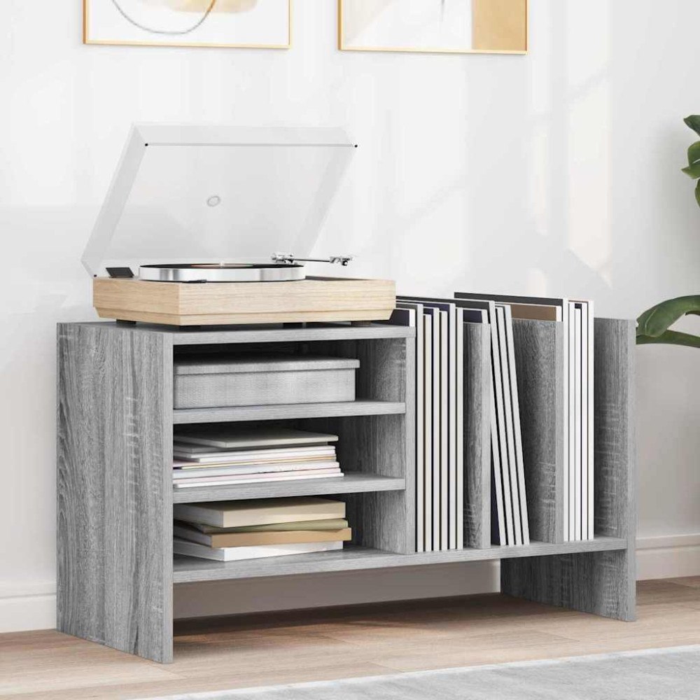 vidaXL Skivskåp med hylla Grå Sonoma 78,5 x 35 x 45 cm Konstruerat trä