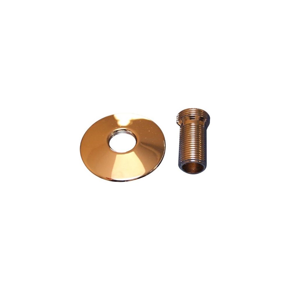 MEGATHERM Lige tilgangsstykke i krom 3/4"x1/2" længde 45 mm med Ø70 mm...