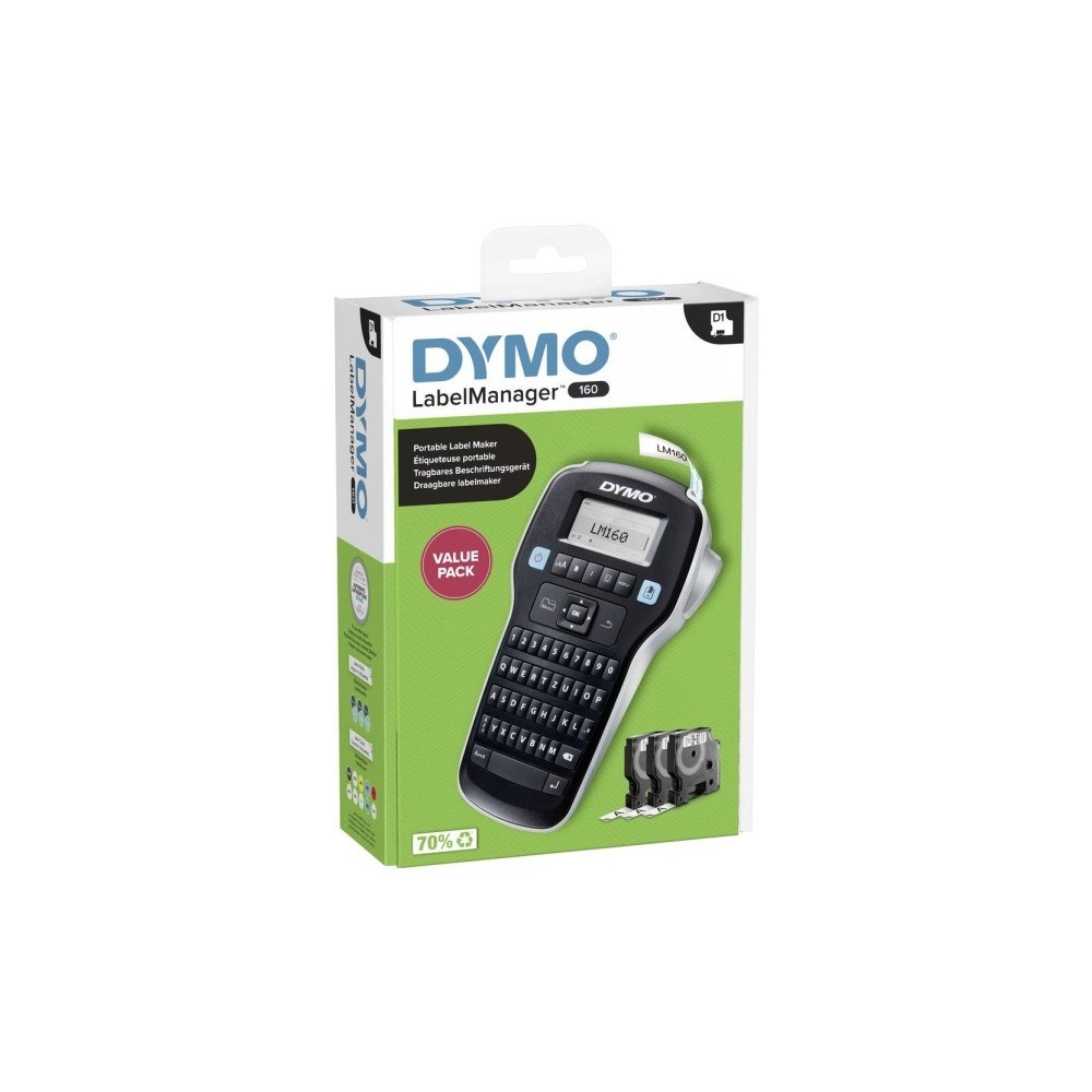 DYMO DYMO Labelmanager 160 Value Pack Etikettskrivare Velegnet ti...