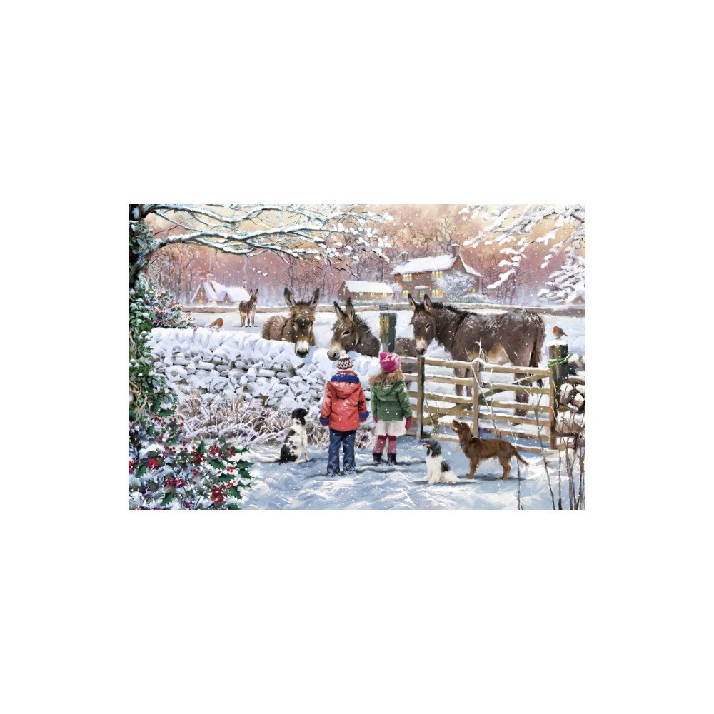 OTTERHOUSE JIGSAWS Jigsaw 500 Piece - Donkey Friends (L)