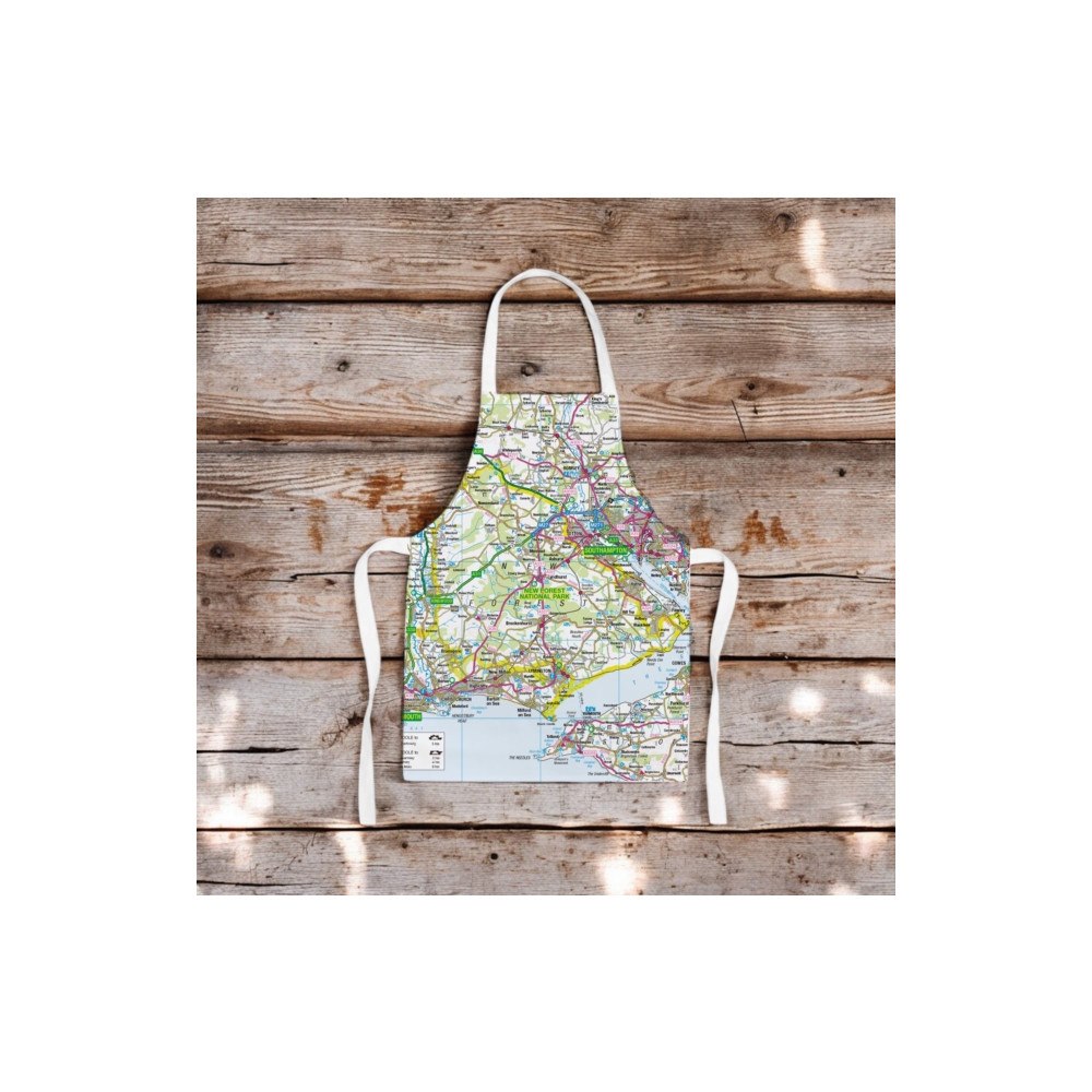 The Sugar Shed OS Map Kids Apron - New Forest National Park
