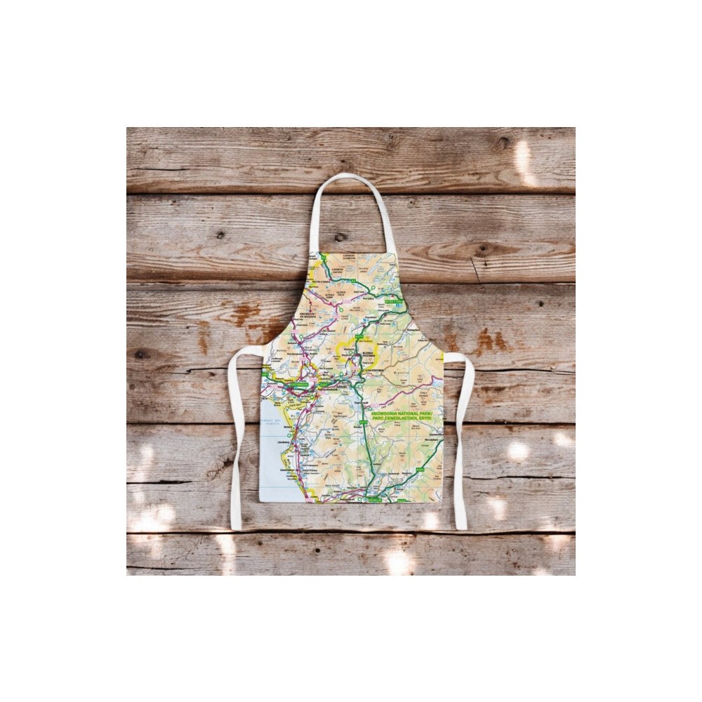 The Sugar Shed OS Map Kids Apron - Snowdonia National Park