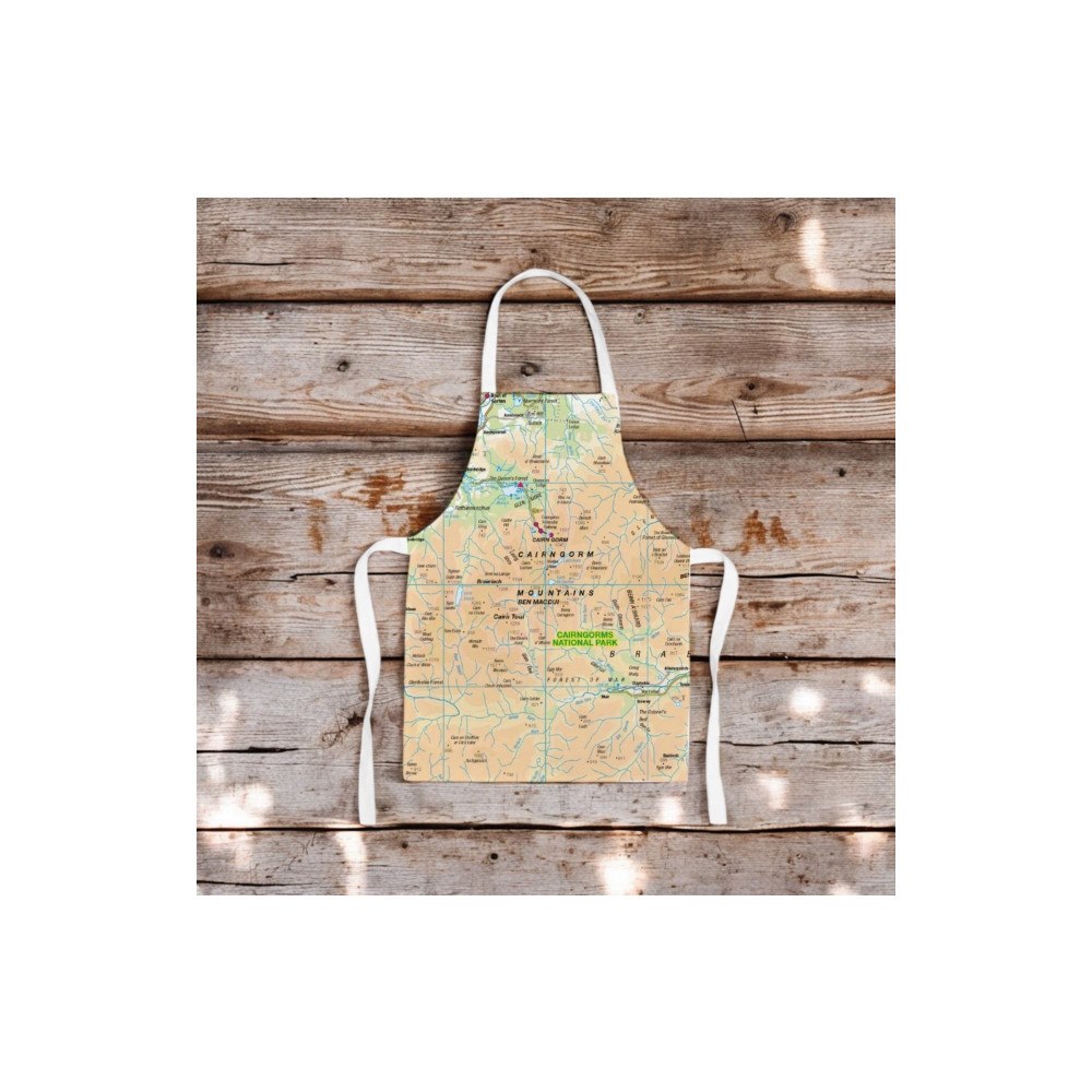 The Sugar Shed OS Map Kids Apron - Cairngorms National Park