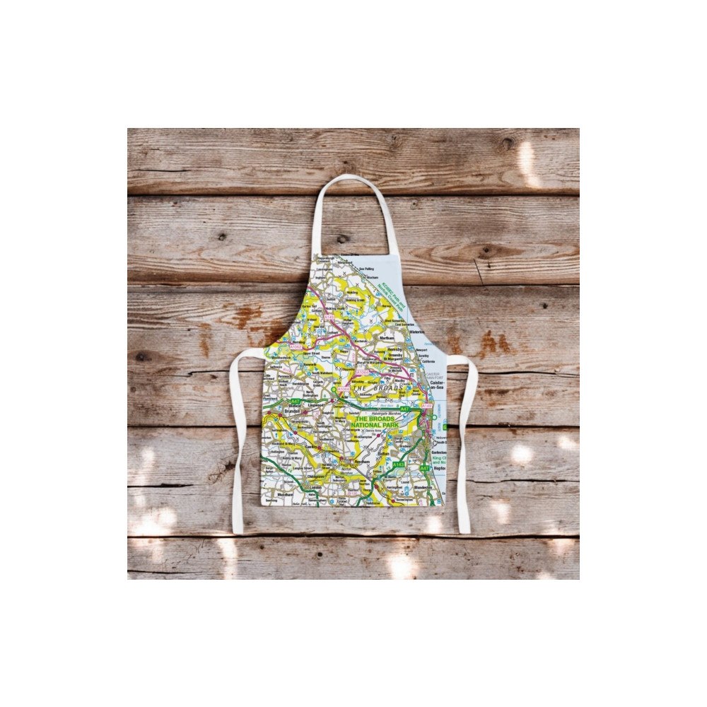 The Sugar Shed OS Map Kids Apron - The Broads