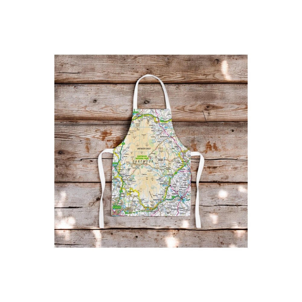 The Sugar Shed OS Map Kids Apron - Dartmoor National Park