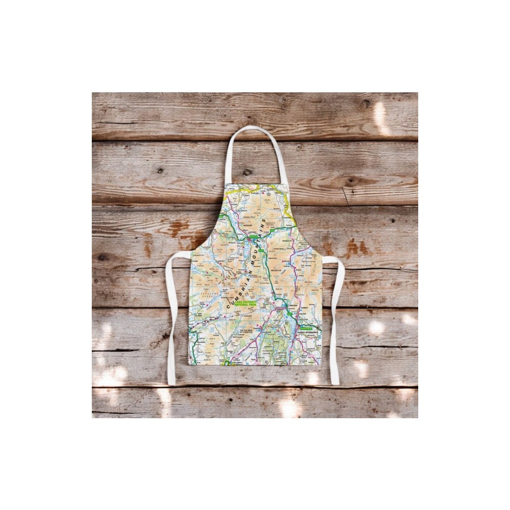 The Sugar Shed OS Map Kids Apron - Lake District National Park