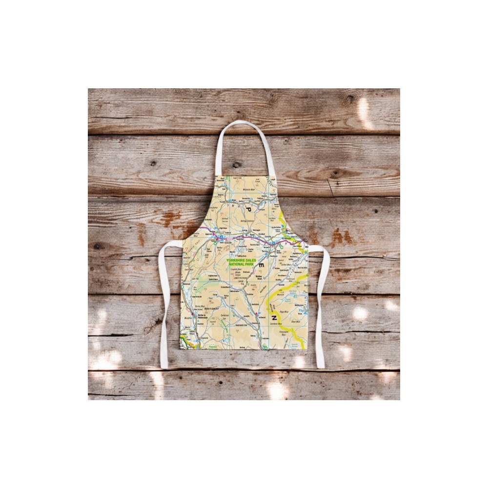 The Sugar Shed OS Map Kids Apron - Yorkshire Dales National Park
