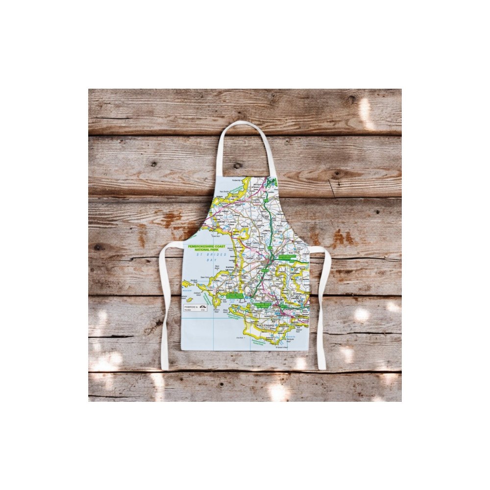 The Sugar Shed OS Map Kids Apron - Pembrokeshire Coast National Park