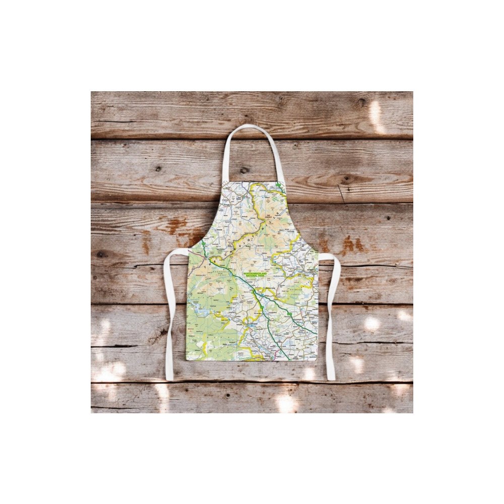 The Sugar Shed OS Map Kids Apron - Northumberland National Park